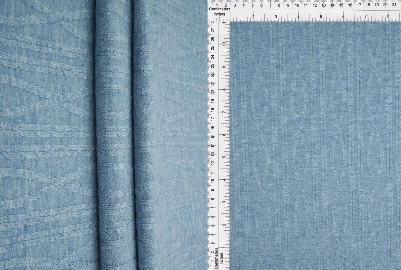 1 Yard Jacquard Solid Fabric 280 GSM Rayon Nylon Poly Spandex Blend 58/59" Width